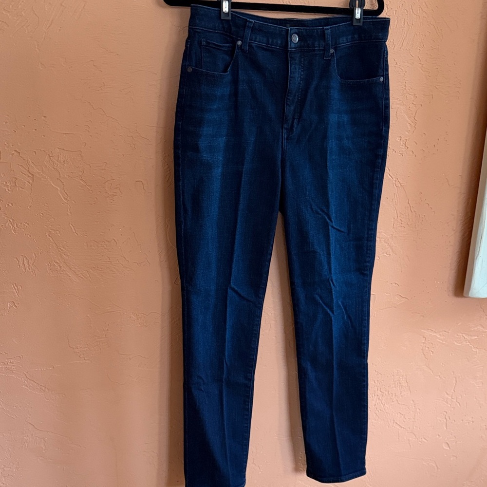 Talbots Dark Blue Denim Jeans women’s size 12